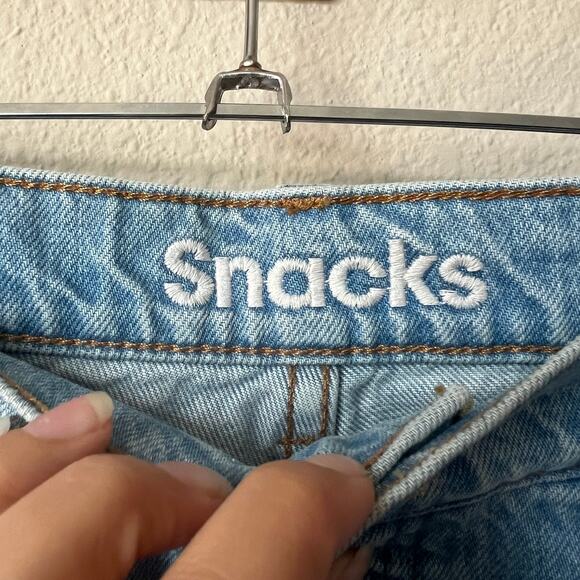 Mother Snacks The Pleated Fun Dip Puddle Barrel Jeans Size 28 - Picture 5 of 8